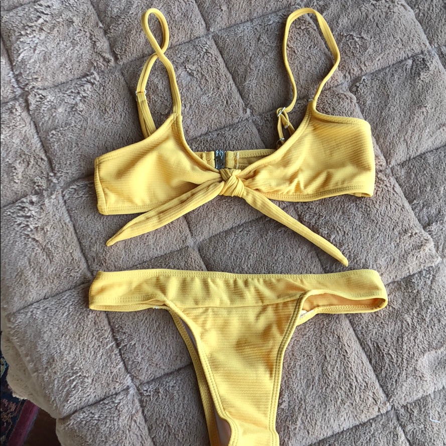Gold String Bikini